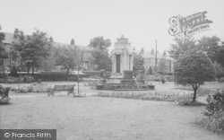The War Memorial And Sough Park c.1955, Earby