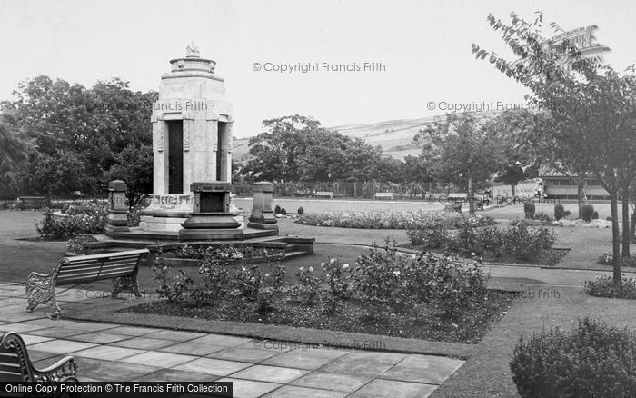 Photo of Earby, The War Memorial And Sough Park c.1960