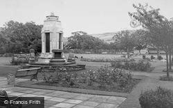 The War Memorial And Sough Park c.1960, Earby