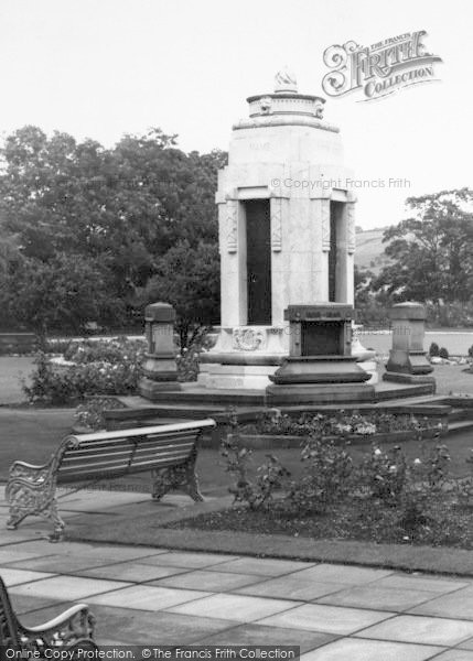 Photo of Earby, The War Memorial In Sough Park c.1960