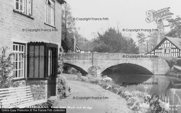Photo of Eardisland, Riverside Walk And Bridge c.1955