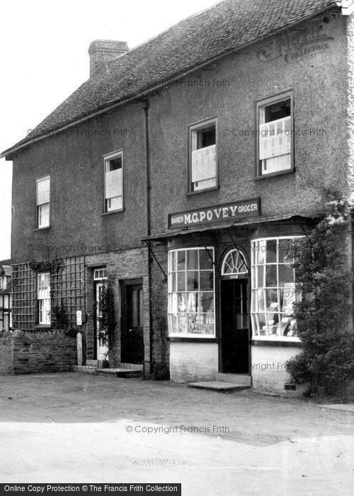 Photo of Eardisley, M. G. Povey, Grocery Shop c.1950