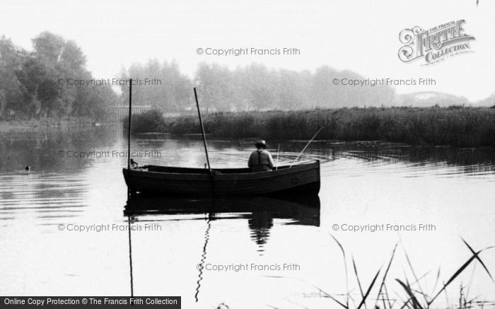 Photo of Earith, Fishing On The River Ouse c.1955