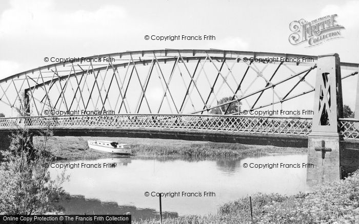 Photo of Earith, The Suspension Bridge c.1955