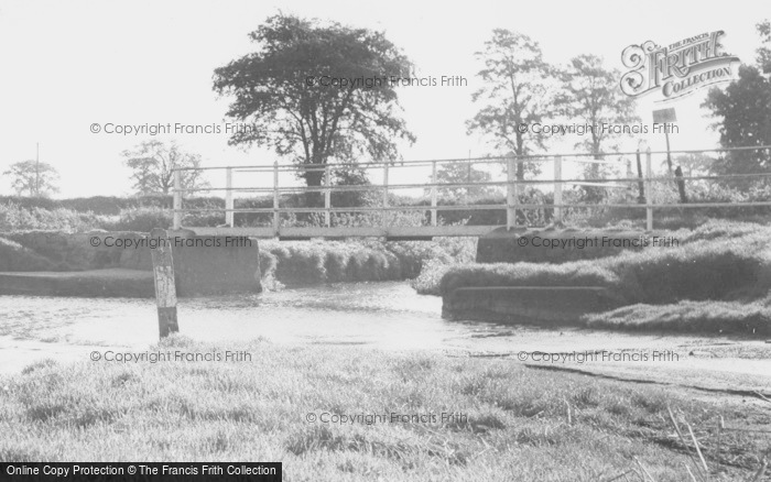 Photo of Earl Shilton, Footbridge At Watery Gate Lane Ford c.1965