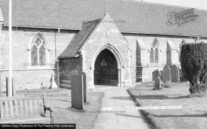 Photo of Earl Shilton, Porch Entrance To Church Of Simon And St Jude c.1965