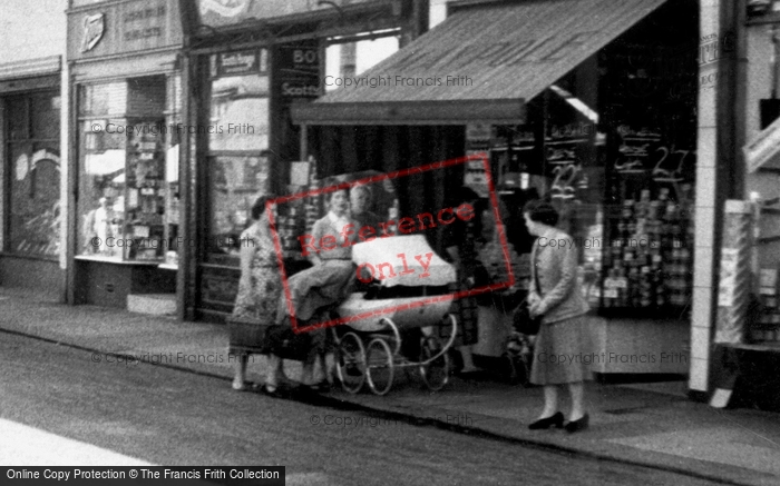 Photo of Earlestown,  Ladies In Market Street c.1960
