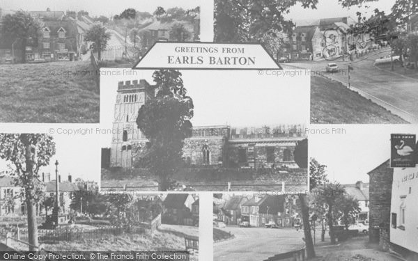 Photo of Earls Barton, Composite c.1965