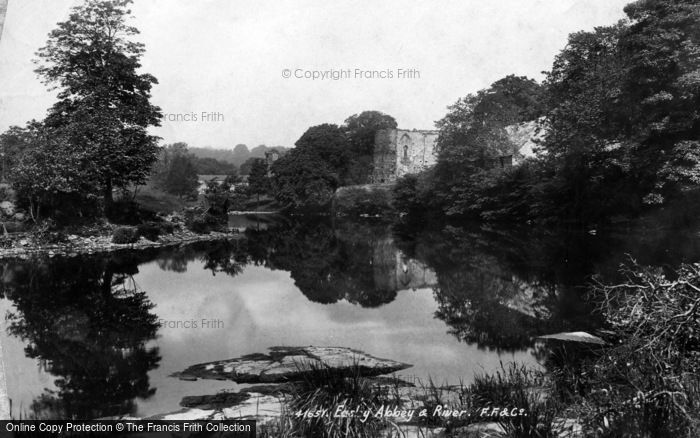 Photo of Easby, Abbey And River 1898