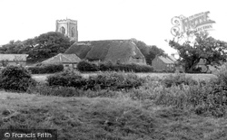 All Saints Church And Tithe Barn c.1955, Easington