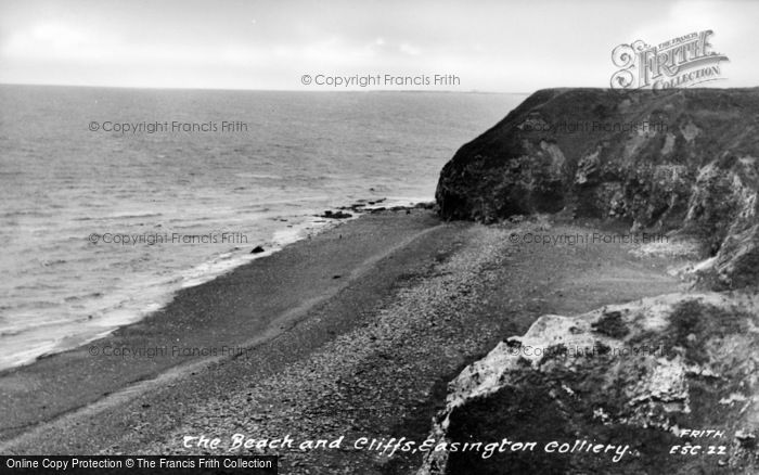 Photo of Easington Colliery, The Beach And Cliffs c.1960