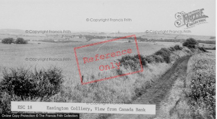 Photo of Easington Colliery, The View From Canada Bank c.1960