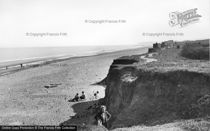 Photo of Easington, The Beach Looking South c.1955