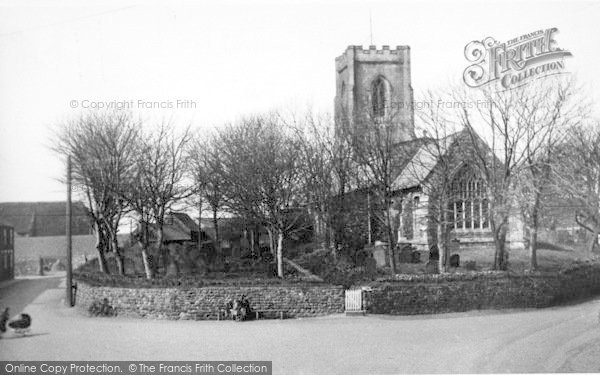 Photo of Easington, The Church And Square c.1955