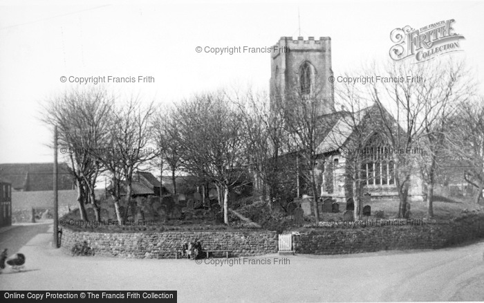 Photo of Easington, The Church And Square c.1955