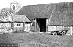 Tithe Barn And Church c.1955, Easington