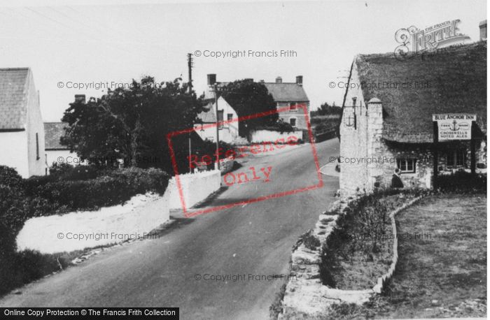 Photo of East Aberthaw, The Village c.1955