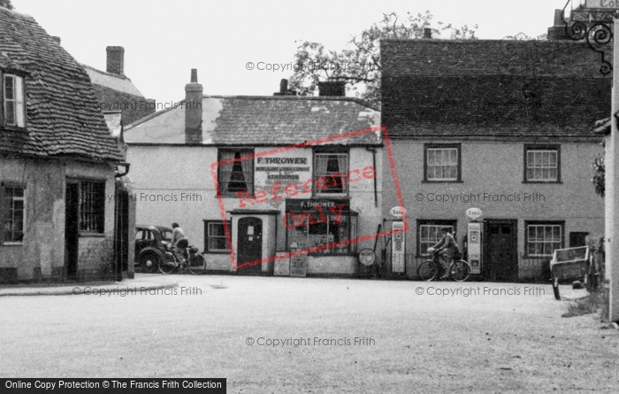 Photo of East Bergholt, Local Shop, And Filling Station c.1955