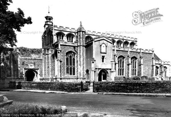 Photo of East Bergholt, St Mary's Church c.1955