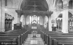 St Mary's Church Interior c.1955, East Bergholt