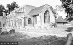 The Church And Bell Cage c.1960, East Bergholt