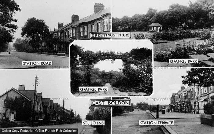 Photo of East Boldon, Composite c.1955
