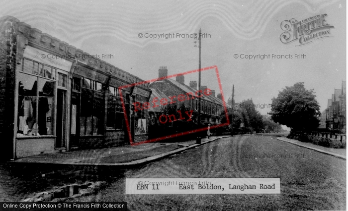 Photo of East Boldon, Langham Road c.1955