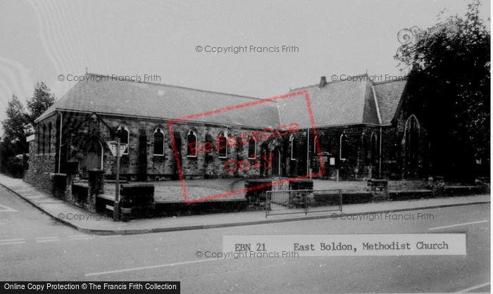 Photo of East Boldon, Methodist Church c.1965
