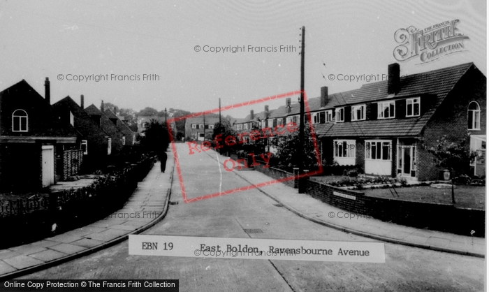 Photo of East Boldon, Ravensbourne Avenue c.1965