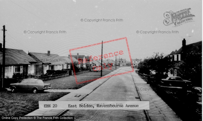 Photo of East Boldon, Ravensbourne Avenue c.1965