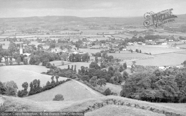 Photo of East Brent, From Brent Knoll c.1955