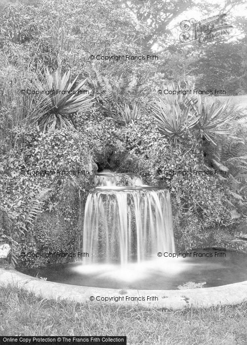 Photo of East Budleigh, Bicton House Waterfall 1890