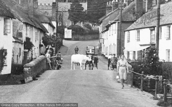 Photo of East Budleigh, High Street c.1955