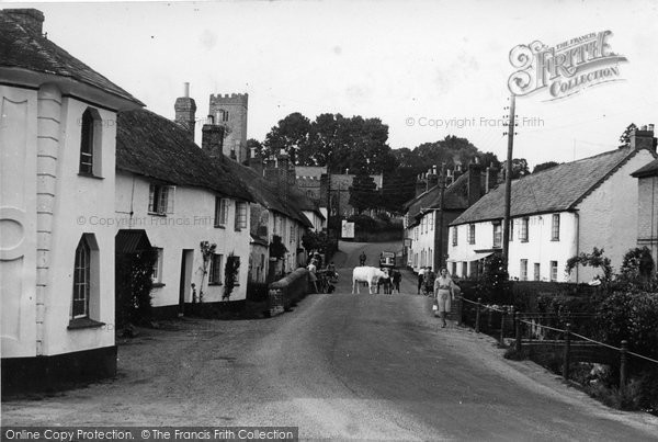 Photo of East Budleigh, The Village c.1955