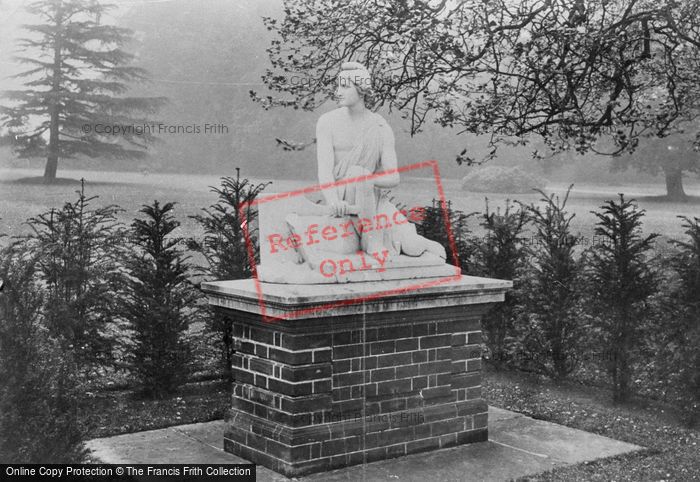 Photo of East Clandon, Hatchlands, Statue In Garden 1911