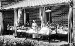 Nurse And Child Patients, Alexandra Hospital 1904, East Clandon