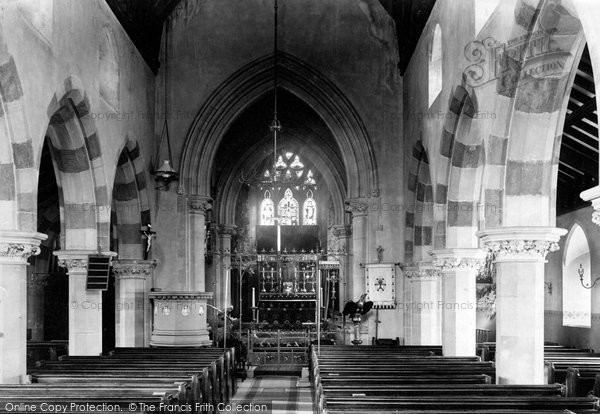 Photo of East Clevedon, All Saints Church Interior 1892