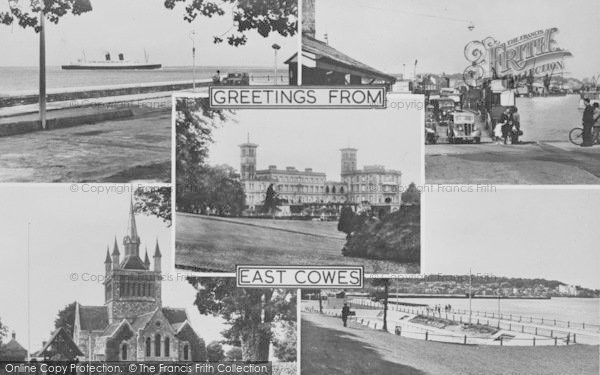 Photo of East Cowes, Composite c.1955