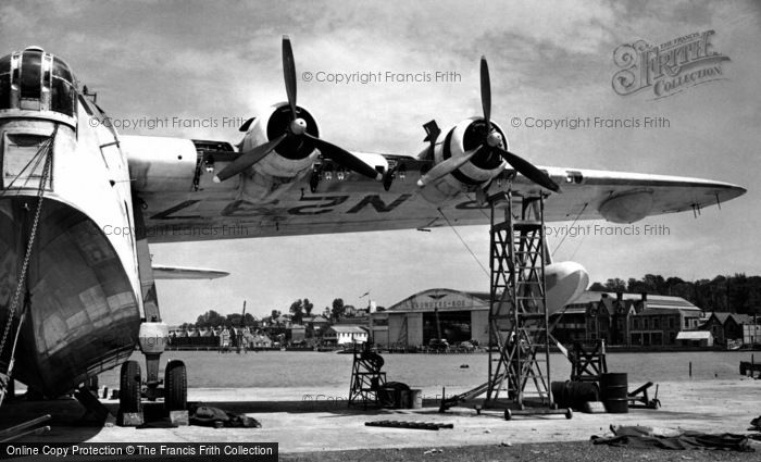 Photo of East Cowes, Saunders Roe Seaplane Base c.1955