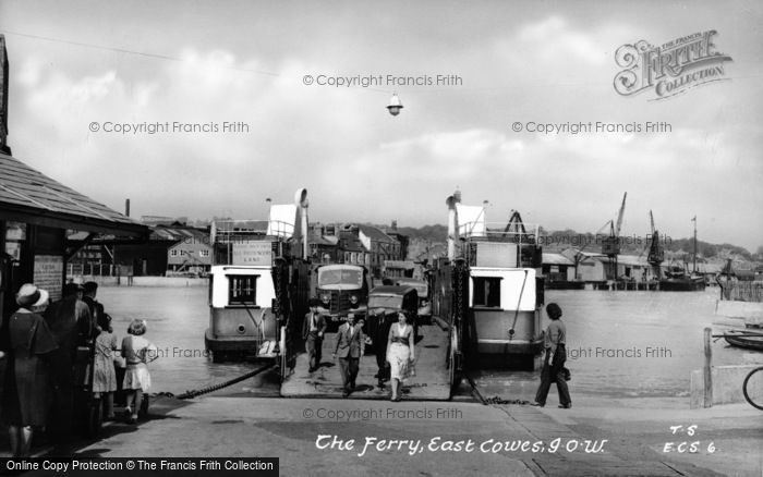 Photo of East Cowes, The Floating Bridge c.1955