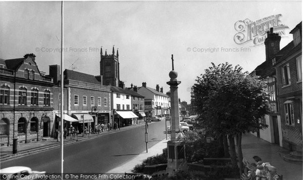 Photo of East Grinstead, Memorial And High Street c.1965