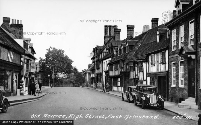 Photo of East Grinstead, Old Houses, High Street c.1950