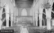 St Mary's Church Interior 1914, East Grinstead