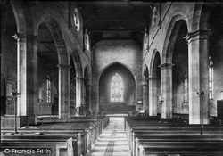 St Swithun's Church Interior 1890, East Grinstead