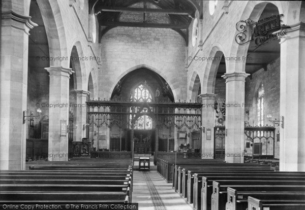 Photo of East Grinstead, St Swithun's Church Interior 1921