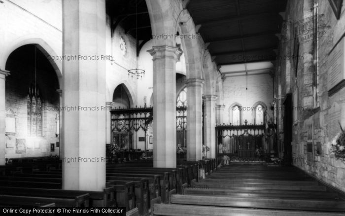 Photo of East Grinstead, St Swithun's Church Interior c.1965