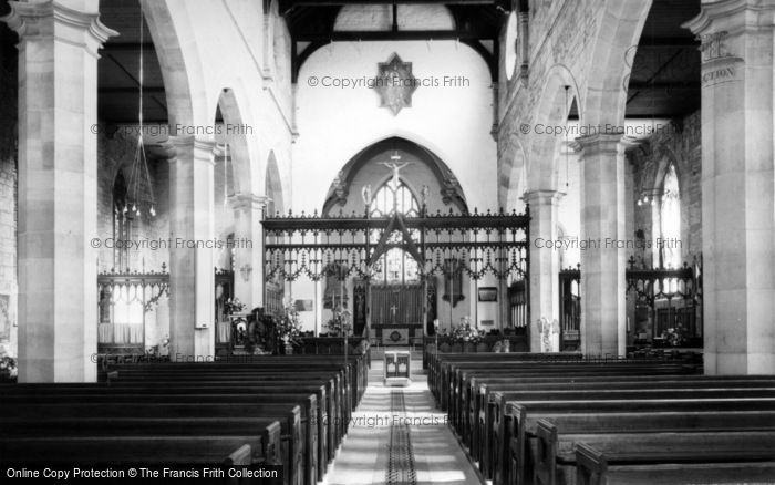 Photo of East Grinstead, St Swithun's Church Interior c.1965