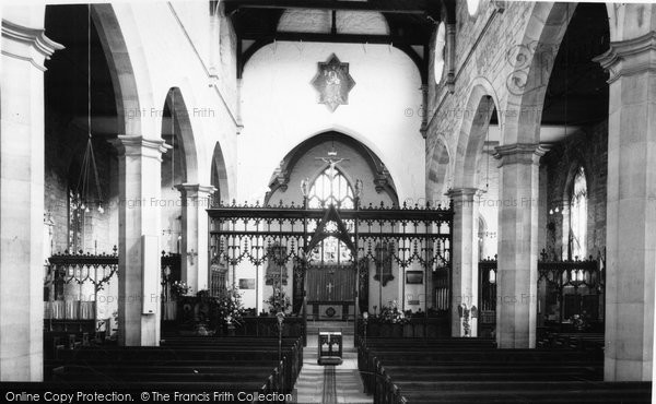 Photo of East Grinstead, St Swithun's Church Interior c.1965