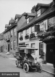 Ye Dorset Arms, High Street And A Wolseley 10 Hp Car 1904, East Grinstead
