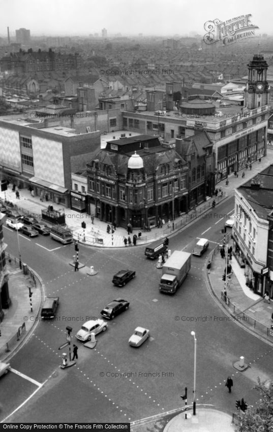 East Ham, from Town Hall Tower c1965